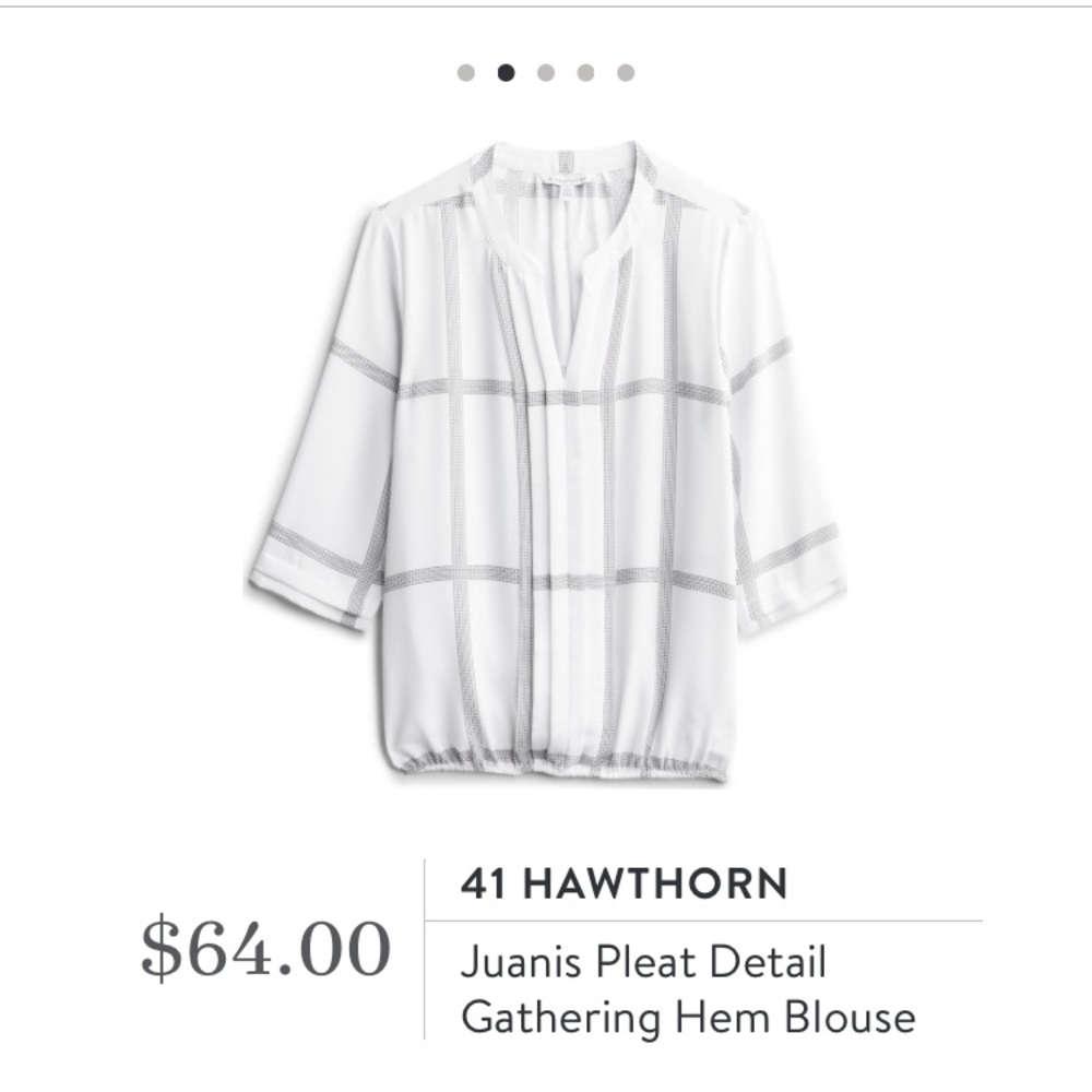 Juanis Pleat Detail Gathering Hem Blouse